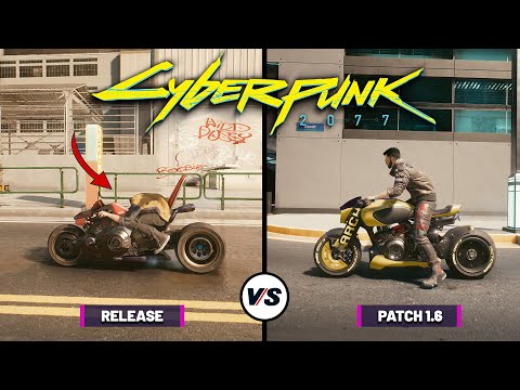 Cyberpunk 2077 Patch 1.6 vs 1.0 - Graphics and Details Comparison