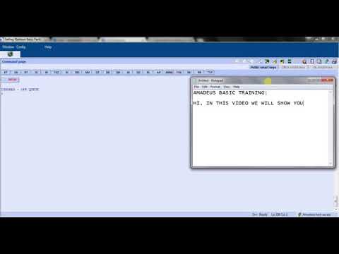 Amadeus basic information and training