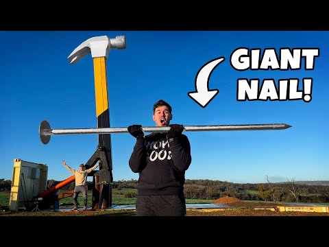 Worlds Largest HAMMER Vs. Worlds Largest NAIL!