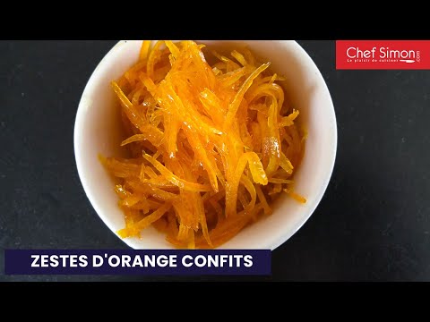 Zestes d'orange confits