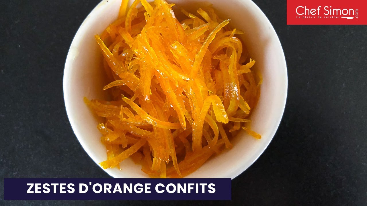 Zestes d'orange confits
