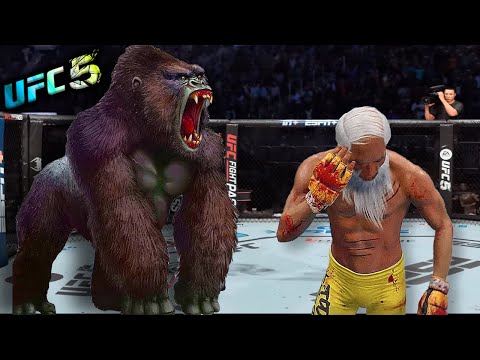 Old Bruce Lee vs. Big Monkey (EA sports UFC 5)