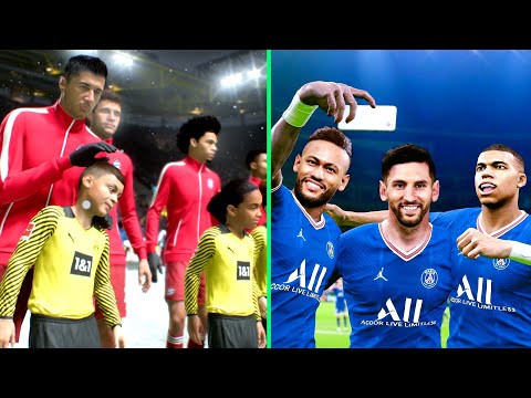 🔥 FIFA 22 vs PES 2021 Realism Mod - GAMEPLAY Comparison😱 | Next Gen vs Old Gen - PS5 vs PC