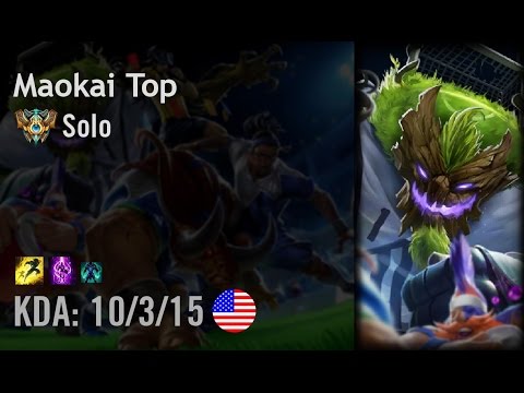 Maokai Top vs Jayce - Solo - NA Challenger Patch 6.10