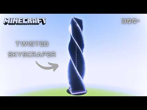 Minecraft: Futuristic/Cyberpunk Twisted Skyscraper Tutorial