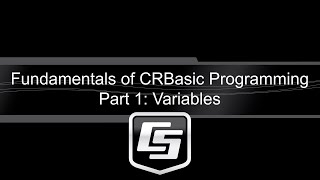 principes de base de la programmation crbasic partie 1 : les variables