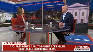 MSNBC   DEADLINE WHITE HOUSE   JAN 31 2024   BIDEN COMFORTS SOLDIERS FAMILIES