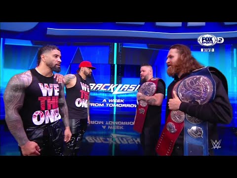 Confrontación entre Kevin Owens & Sami Zayn con The Usos - WWE Smackdown 28/04/2023 (En Español)