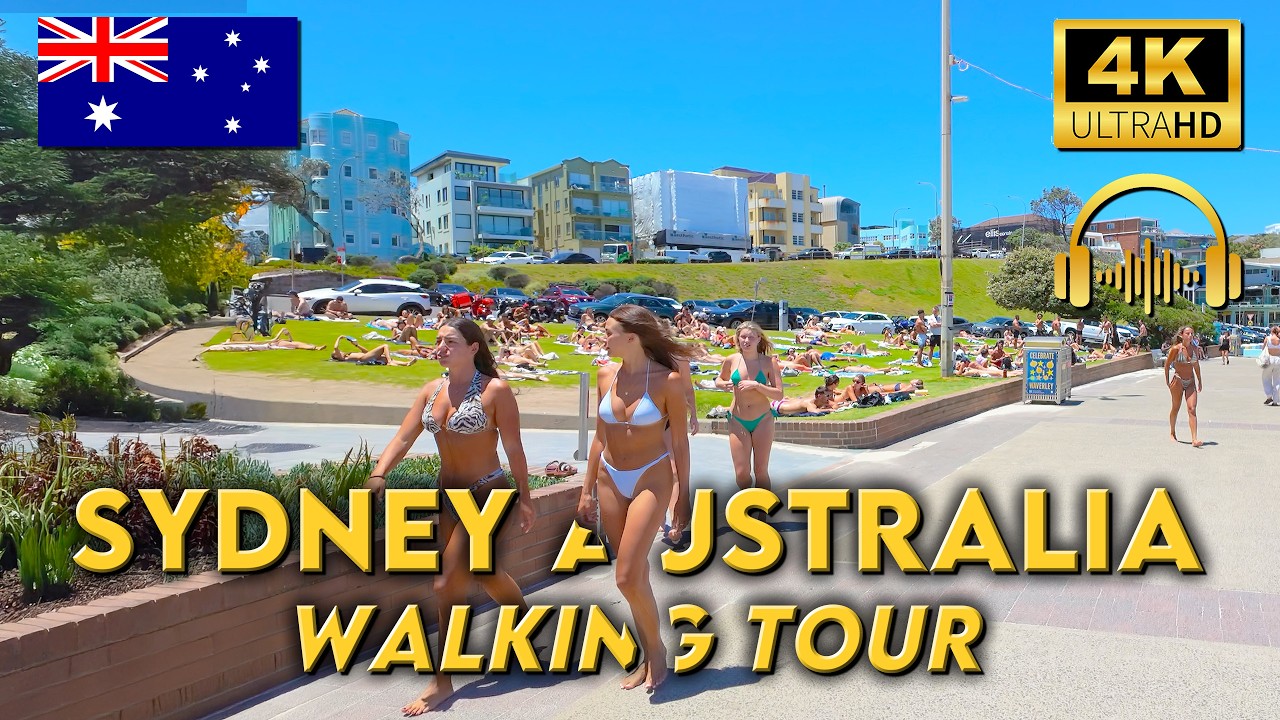 Immersive street-level walking tour through Sydney — Bondi Beach, Australia, showcasing authentic urban landscapes, local architecture, and the vibrant atmosphere of the city's neighborhoods