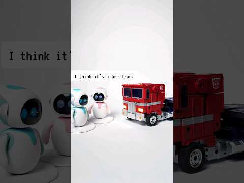 A fire truck can transform 😂 #eilik#optimusprime #transformers #shorts #funny