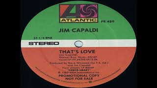 JIM CAPALDI * That's Love  1983   HQ
