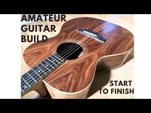 I built this acoustic guitar from scratch!