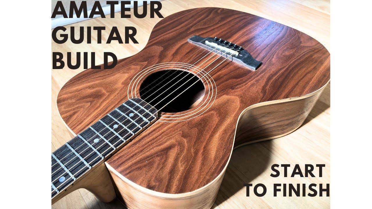 I built this acoustic guitar from scratch!