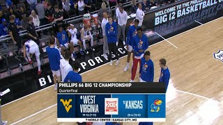 BIG 12 tournament on ESPN intro West Virginia vs Kansas Quarterfinals
