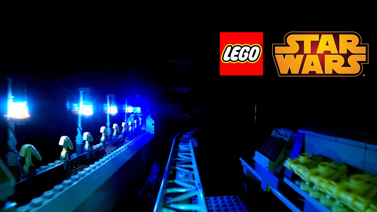 [POV] LEGO Space Mountain Roller Coaster #STARWARS #StopMotionAnimation
