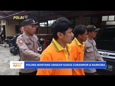 POLRES BONTANG UNGKAP KASUS CURANMOR &amp; NARKOBA