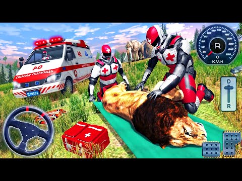 Ambulance Driving Emergency Simulator - Doctor Robot Rescue Animals - Android GamePlay