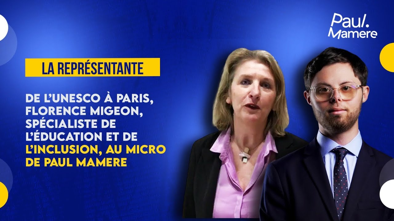 UNESCO France ,Florence Migeon, spécialiste de l’éducation de l’inclusion, au micro de Paul Mamere.