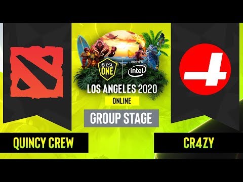 Dota2 - Quincy Crew vs. CR4ZY - Game 2 - Group Stage - NA - ESL One Los Angeles