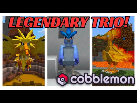 Come ottenere facilmente Zapdos, Articuno e Moltres in Cobblemon!