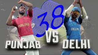 38 Punjab vs Delhi - PUN vs DEL - Match Highlights Indian League Premier 2020 Cricket 19 Game