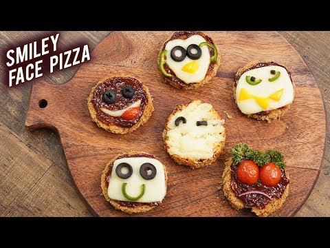 Smiley Face Pizza | Kids Special Bread Pizza | Bread Pizza Recipe | Childrens Day Special | Bhumika
