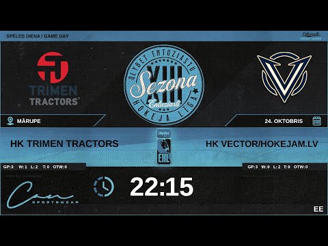 2023 10 24 | HK TRIMEN TRACTORS (TTR) - HK VECTOR/HOKEJAM.LV (VCT) | EE