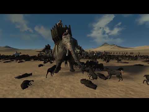 9 War Elephants VS 1229 War Dogs - Rome 2: Total War - Empire Divided