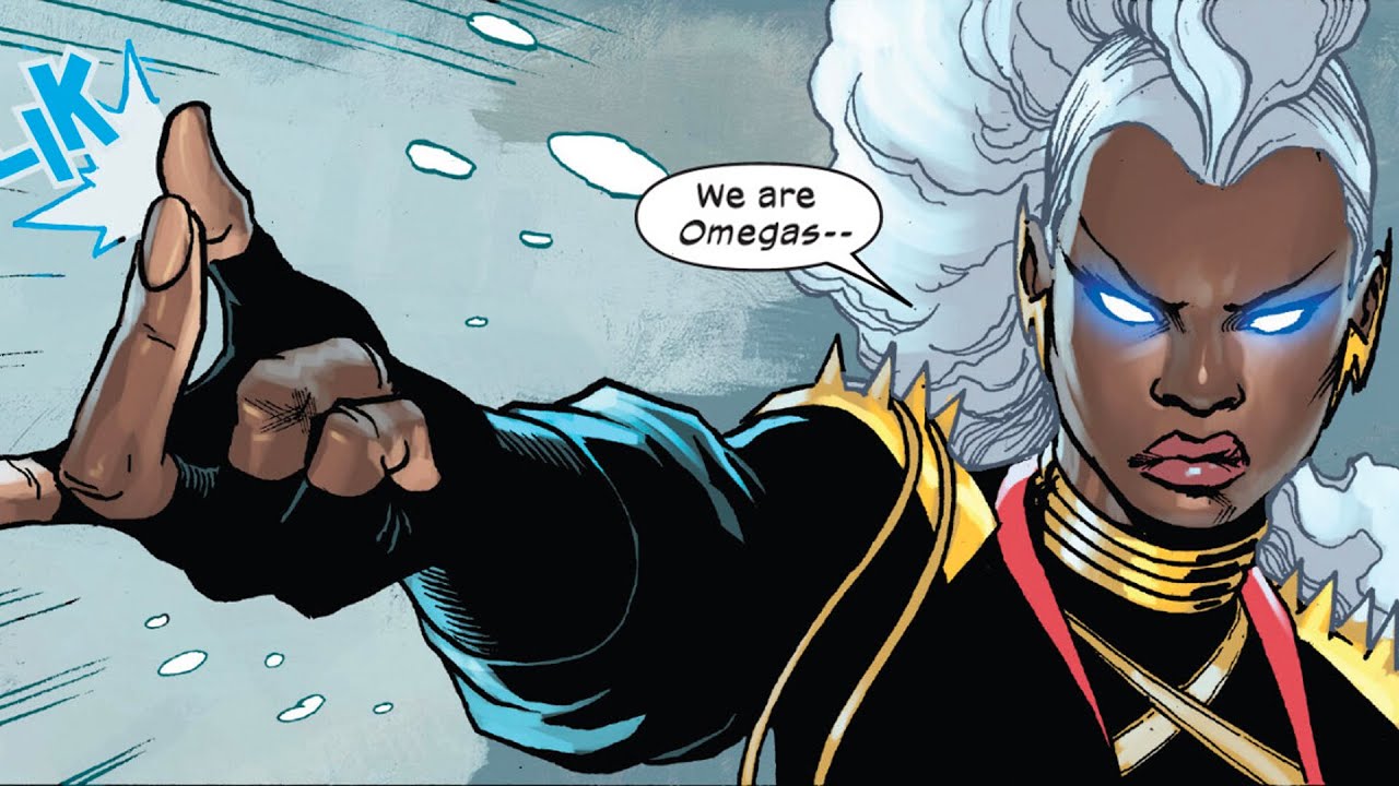 Storm vs 4 Omega Level Mutants (Fall of X)