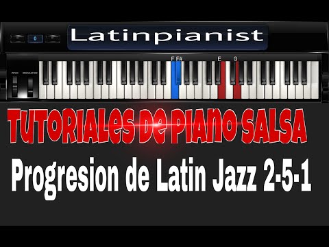 TUTORIAL de Salsa en Piano: Progresion de Latin Jazz 2-5-1 [Backing track al final!]