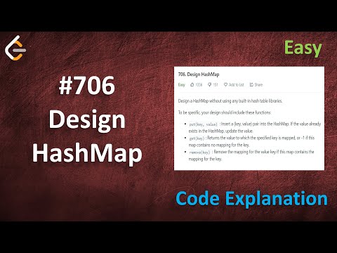 Design HashMap | Live Coding with Explanation | Leetcode - 706