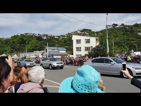 Royals visit Lyall Bay, Wellington (29/10/2018).