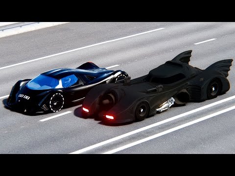 Devel Sixteen Carbon Edition vs Batmobile 1989 at Drag Race 20 KM