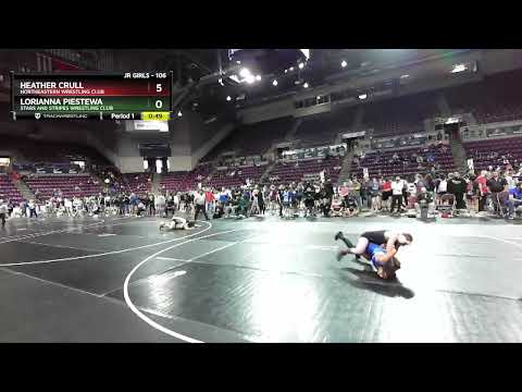 106 Lbs Champ. Round 2 - Lorianna Piestewa, Stars And Stripes Wrestling Club Vs Heather Crull, Nor