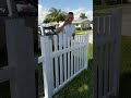 4' PVC White Picket Fence