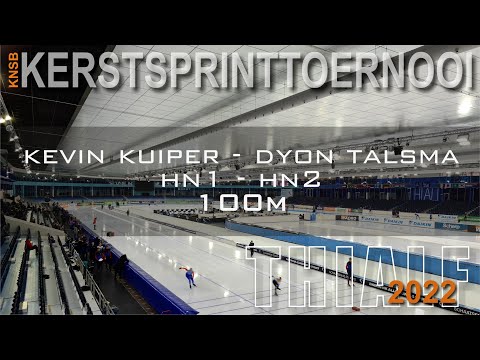 Kevin Kuiper - Dyon Talsma 100m Kerstsprinttoernooi Thialf 2022