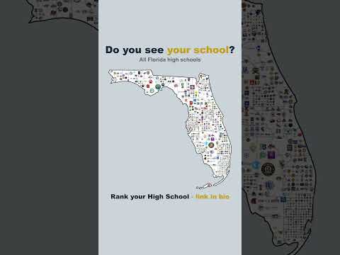 All Florida High School Logos #highschool #logos #map #fyp #Florida