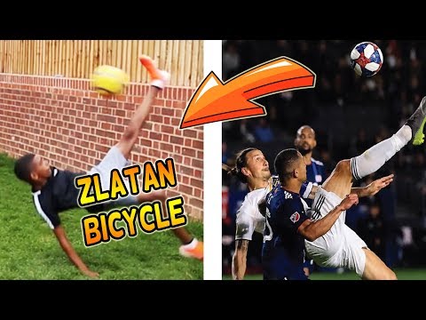 RECREATING ZLATAN BICYCLE KICK GOAL! FOOTBALL CHALLENGE