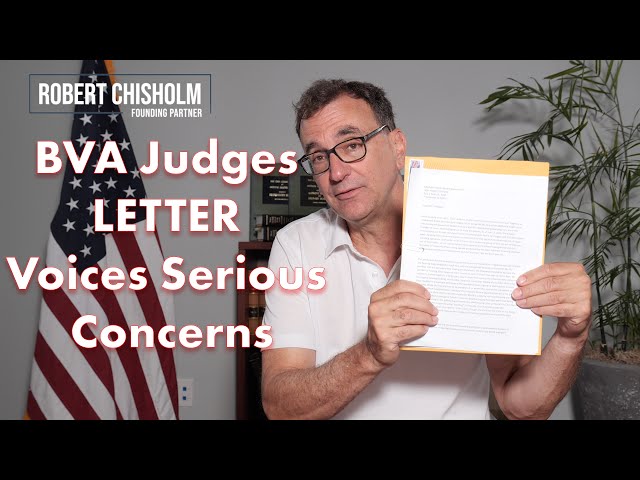 Veterans Law Judge Letter: Serious Concerns at Board of Veterans' Appeals