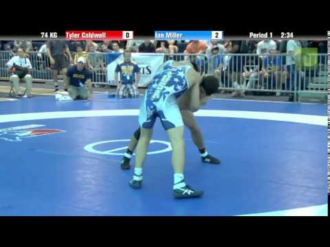 74 KG Finals 1 of 2 - Tyler Caldwell (Sunkist Kids) vs. Ian Miller (Golden Pride)