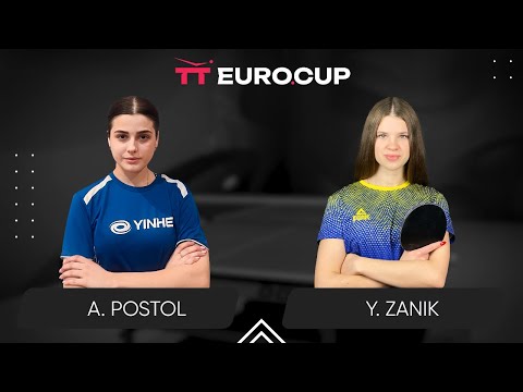 12:25 Anastasiia Postol - Yulianna Zanik 18.03.2024 TT Euro.Cup Women Ukraine Master. TABLE 3