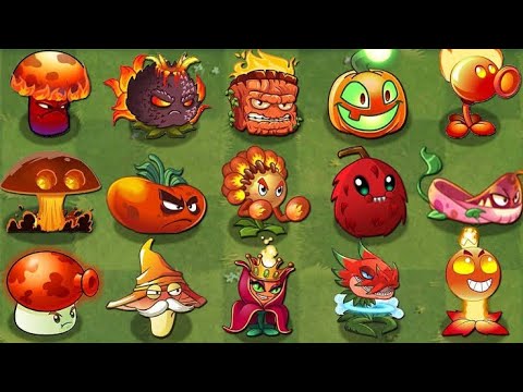 All Fire Plants Watering Animations In Zen Garden 🔥| Plants Vs Zombies 2 🌸 | Part 5 💗