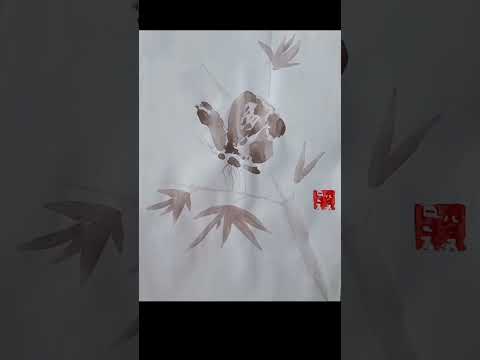 Sumie, Sumi-e, Suibokuga (Exercícios da semana 1)(Várias técnicas).