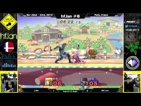 hf.lan 8 - Leffen (ZSS) Vs. EMG Leon (Sanke) - Project M Singles Winners Bracket R3
