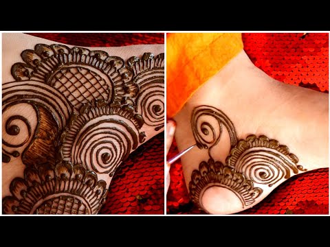 Amazing and beautiful feet mehendi design|| arabic feet henna tutorial||Zarin's Art