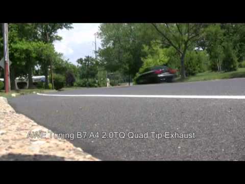 AWE Tuning B7 A4 2.0T Quad Tip Exhaust