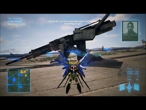 Ace Combat 7: Skies Restored - [X20A Strike Freedom/YF-29 Durandal] 12 - Stonehenge Defensive
