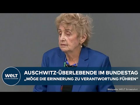 BUNDESTAG: Auschwitz-Überlebende Tova Friedman hält Rede zum Gedenken an Opfer der NS-Zeit