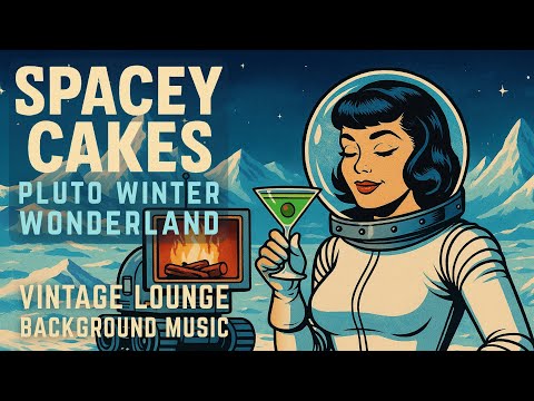 ❄️ Spacey Cakes – Pluto Winter Wonderland | Cozy Space-Age & Bossa Vintage Lounge Background Music