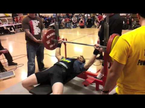 Justin - 100% Raw Bench (75kg class) - National Record